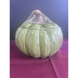 NEW Stoneware Green Pumpkin Bowl By Chris Madden (2361)‎